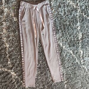 Under Armour Taupe Joggers with Side Branding